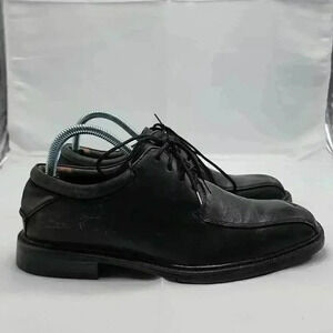 Nunn Bush Mens Black Marcell Lace Up Bike Toe Leather Oxford Dress Shoes Size 8M